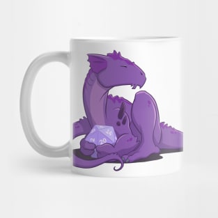 Amethyst Dragon d20 Mug